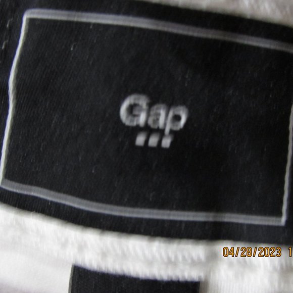 GAP SIZE 6 WHITE DENIM SKIRT JEAN STRETCH SPRING SUMMER CASUAL - Picture 4 of 8